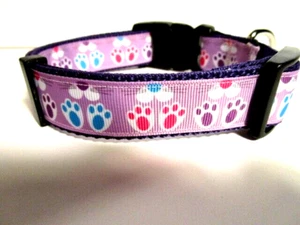 Yappydays Bunnies and Paws Easter Dog Collar - Picture 1 of 2