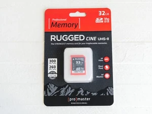 ProMaster Rugged SD Memory Card - UHS-II V90 - 32GB #5449 Brand New - Unopened - Picture 1 of 2
