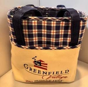 LONGABERGER 2007 GREENFIELD VILLAGE BASKET FEST PURSE 11.5 x 8 - Picture 1 of 6