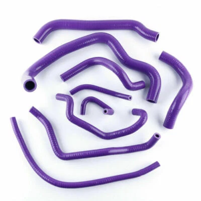 Purple Silicone Radiator Hose Kit for 2000 2001 Honda CBR900RR 929RR Fireblade Foto 1 de 4