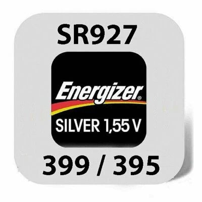 2x Energizer Uhren Batterie Knopfzelle 395/399 SR927SW AG7 Silberoxid Blister - Bild 1 von 3