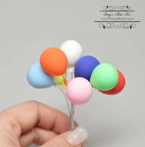 Globo en miniatura para casa de muñecas 1:12 (8 piezas)/globo para muñecas/globo en miniatura D118 - Imagen 1 de 1