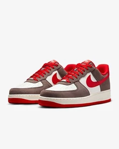 Nike Air Force 1 '07 LV8 "Cave Stone/University Red" FQ8714-201 New [US 6-14] - Picture 1 of 8