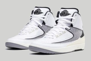 Nike Air Jordan 2 Retro Python White Sail Black Fire Red DR8884-102 sz 13 Men's - Picture 1 of 10
