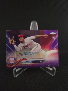 Nick Williams 2018 Topps Chrome ' Purple Refractor ' Auto #erd54/250 Insert RANW - Picture 1 of 2