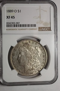 1889 O Morgan Silver Dollar XF45 NGC #007 - Picture 1 of 2