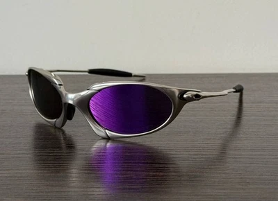 Vintage Oakley Metal Romeo Polarized Sunglasses Y2K Style Ultra Rare Item - Image 1 of 4