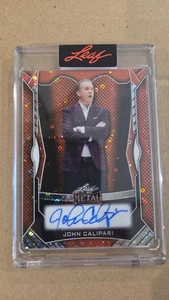 2025 Leaf Metal Authentics John Calipari Auto 1/1 Kentucky Coach Arkansas UMASS - Picture 1 of 3