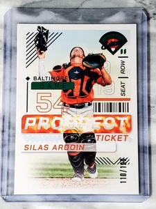 Biglietto Prospettiva Panini Silas Ardoin 2024 Edizione Blue Foil 110/199 #31 Orioles - Foto 1 di 2