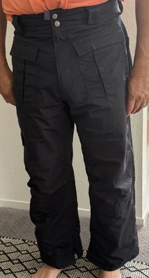 Vintage Burton Snowboard Pants Mens XL Black Ronin Ski Cargo Snow Mesh Lined Y2K - Image 1 of 4