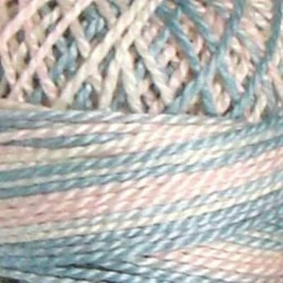 Valdani Perle Cotton Size 12 Embroidery Thread Sweet Baby Variegated M1007 - Image 1 of 2