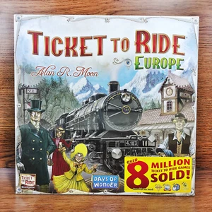 Ticket To Ride Europe Board Game Train Adventure Days of Wonder Alan Moon SEALED - Picture 1 of 11