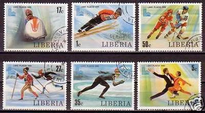 wholesale Liberia 1980 Mi 1168-73 Olympics games  in USA  x 3 set hockey - Picture 1 of 1