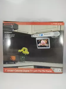Eviant 7" Under-the-Cabinet TV - LCD Display, AM/FM Radio, Timer - BRAND NEW - Picture 1 of 5
