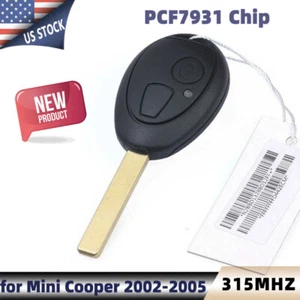 for 2002 2003 2004 2005 BMW Mini Cooper Remote Key Fob 2B 315MHz PCF7931AS Code - Picture 1 of 6