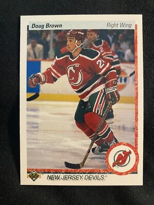 1990-91 Upper Deck - #159 Doug Brown/NJ Devils - Image 1 of 2