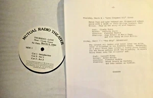 RADIO SHOW: 3/6/80 MUTUAL RADIO THEATER w/HOST CICELY TYSON 'LOVE CONQUERS ALL' - Imagen 1 de 5