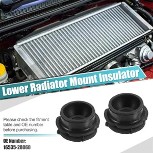 2× Lower Rubber Cushion Bushing Radiator Mount Insulator 16535-28060 For Toyota - Picture 1 of 6