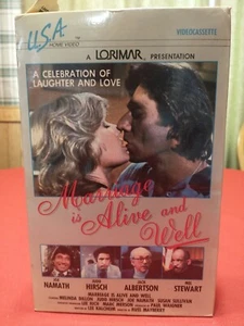 Marriage Is Alive And Well (VHS,1984) U.S.A. Home Video Big Box Joe Namath #S2 - Picture 1 of 2
