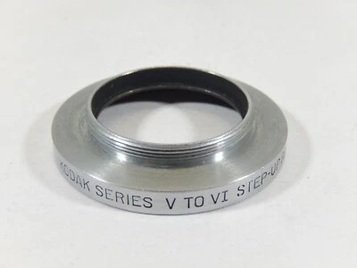 VINTAGE KODAK SERIES V TO VI ALUMINUM STEP-UP SCREW-ON LENS ADAPTER - Image 1 of 2