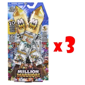 (30) Million Warriors 10-Pack x3 Blind Bag Mini Figure Guaranteed Rare Lot NEW - Foto 1 di 9