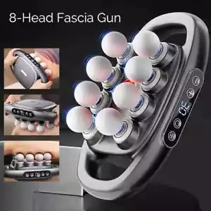 8-Head Fascia Body Massage Back and Waist Massager Massager Neck Shoulder - Picture 1 of 26