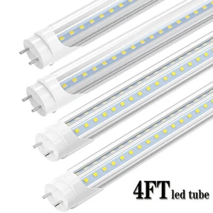 T8 4FT G13 LED Tube Light Bulbs 22W 28W 6000K Garage Ceiling Shop Lights Bi Pin - Picture 1 of 20