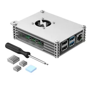 AAAwave Raspberry Pi Aluminum Case w/ Laminated Frame and Heat Sink Combo Kit - Picture 1 of 8
