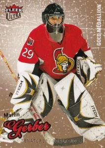 MARTIN GERBER, OTTAWA SENATORS, RARE 2008-09 FLEER ULTRA GOLD PARALLEL NHL CARD. - Picture 1 of 1