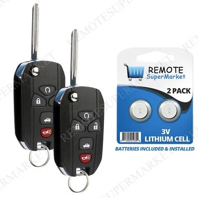 2 Replacement for Chevy 2005-2010 Cobalt 2004-2012 Malibu Remote Flip Key Fob 5b Foto 1 de 4