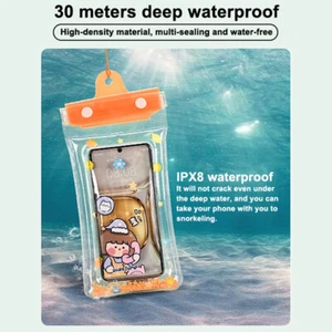 IPX8 Waterproof Phone Case Swim Diving Waterproof Bag Underwater Floating Ai _SE - Zdjęcie 1 z 18