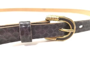 Unbranded Belt Horseshoe Buckle Womens Gray Animal Print Size W 29/30 - Picture 1 of 5