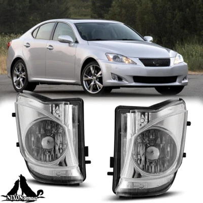 For 2006-2010 Lexus IS250/IS350 Fog Lights Front Bumper Lamps Clear Lens Pair  Foto 1 de 4