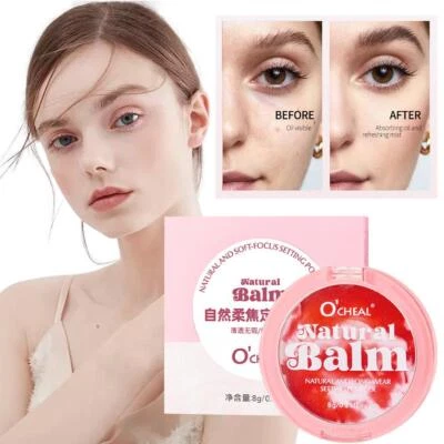 Pink Natural Pink Loose Powder Oil Control Mineral Face Pressed Makeup S2T D2P3 - Image 1 of 4