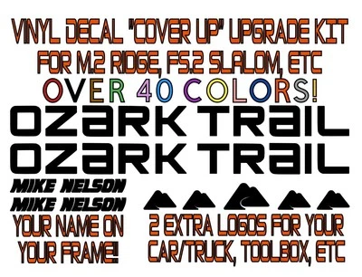 Слалом Ozark Trail M.2 Ridge/FS.2 7 шт. Набор виниловых наклеек комплект для обновления цвета/стиля! - Изображение 1 из 4