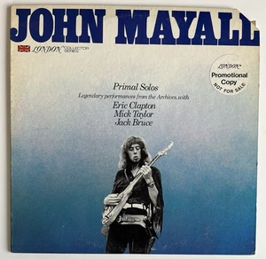 John Mayall Primal Solos Clapton Taylor Bruce Original 1977 London Lp Promo NM- - Picture 1 of 4