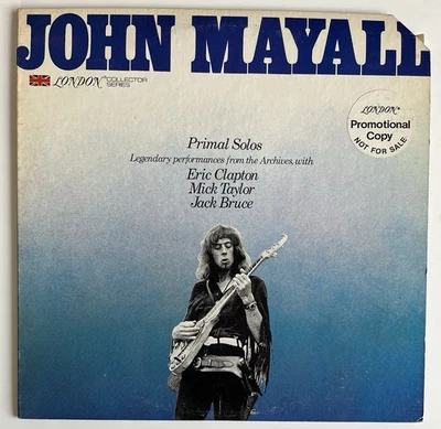 John Mayall Primal Solos Clapton Taylor Bruce Original 1977 London Lp Promo NM- - Image 1 of 4