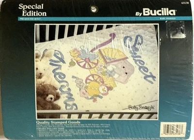 Edredón BUCILLA Edición Especial BABY SNOOZLE Sweet Dreams Estampado 30x42 #63138 Nuevo de Lote Antiguo Foto 1 de 3