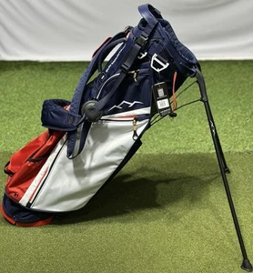 Sun Mountain Eclipse E 3.5 4-Way Stand Carry Golf Bag Navy/White/Red NEW - Picture 1 of 12