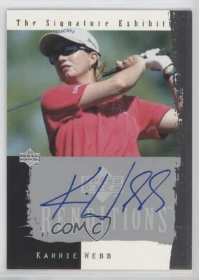 2003 Upper Deck Renditions The Signature Exhibit Karrie Webb #KW Rookie Auto RC Foto 1 de 2