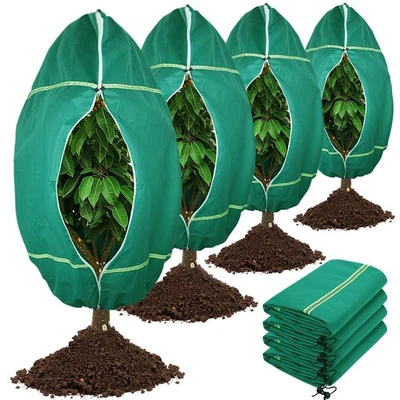 4x Cubiertas para plantas de invierno Protección contra la congelación Maceta de árbol reutilizable Paño contra escarcha 47 pulgadas/71 pulgadas Foto 1 de 4