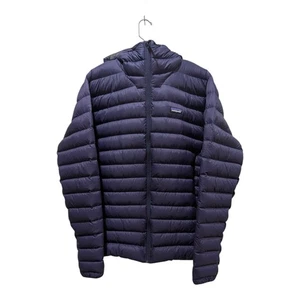 Suéter de plumón Patagonia para hombre chaqueta acolchada con capucha XXL plomada púrpura FA25 NUEVO CON ETIQUETAS - Imagen 1 de 6