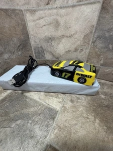 DeWalt Racing Sports Car #17 Wired Mouse Laptop PC Tested Slow Tracking Preown - Picture 1 of 5