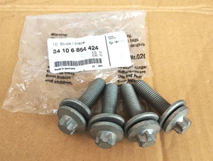 BMW Mini Genuine Caliper Bolt Torx Screw W/ Washer 34106864424 OEM/ Set of 4 - Bild 1 von 3