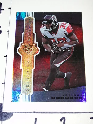 2007 UD Ultimate JERIOUS NORWOOD Gold Variant/10 Atlanta FALCONS Mississippi St - Image 1 of 2