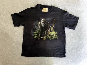 The Mountain Kids Child Unisex Black Gorilla Jungle Wildlife Graphic T Shirt M - Picture 1 of 12