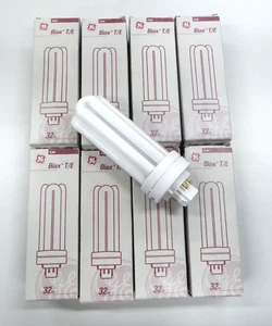 GE Biax T/E 32W 4 Pin GX24q-3 Compact Fluorescent 4000K Cool White x 8 - Picture 1 of 10