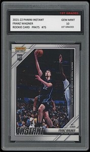 FRANZ WAGNER 2021 PANINI INSTANT 1ST GRADED 10 NBA ROOKIE CARD 75 ORLANDO MAGIC 