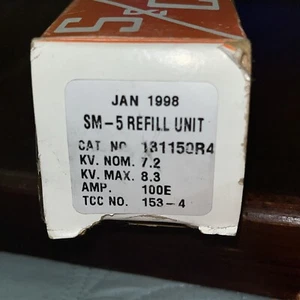 Nueva unidad de recarga de fusibles S&C 131150R4 100E Amp SM-5 envío gratuito EE. UU. - Imagen 1 de 5