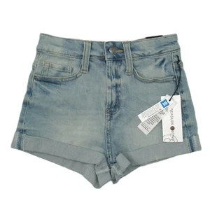 Treasure & Bond High Waist Roll Cuff Denim Jean Shorts Girls Size 7 New With Tag - Picture 1 of 5